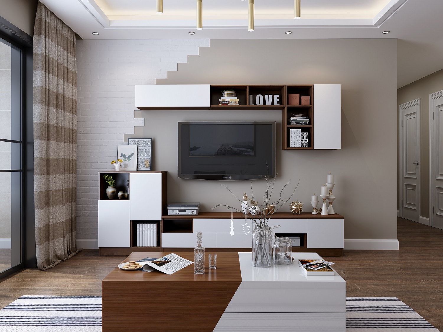duplex house living room designs
