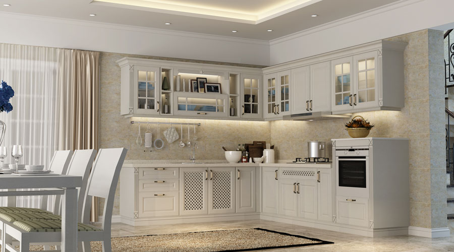 Beige Colour Kitchen Cabinets - Guangzhou Snimay Home Collection Co.,Ltd.
